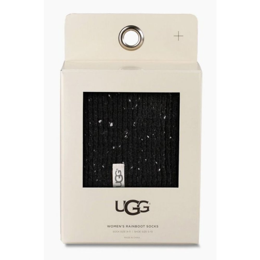 NEW - UGG Women's Rainboot Socks - Black - O/S